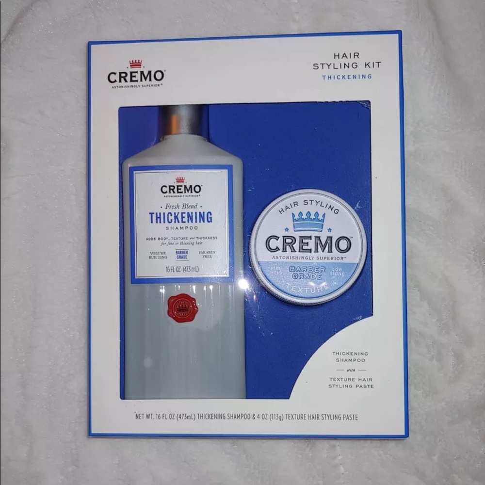 New Men’s Cremo hair styling kit